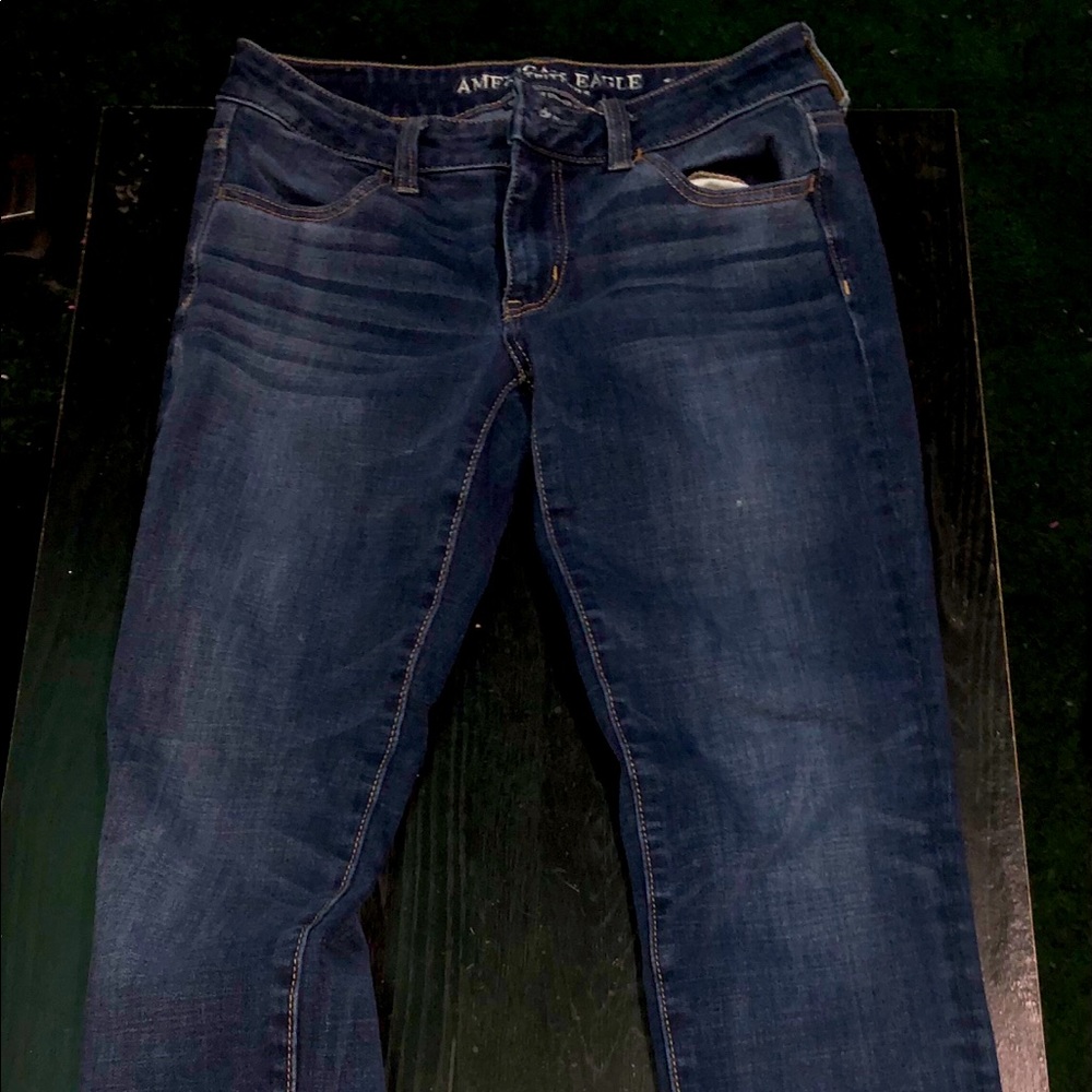 American eagle dark jeans